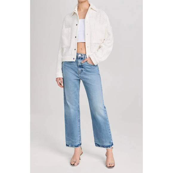 NEW IRO pabli snap closure jacket in white - Picture 5 of 7